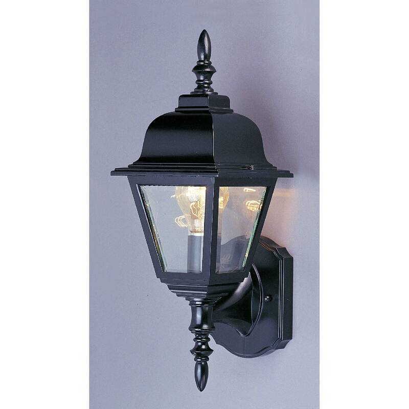 Volume Lighting 1-Light Black Outdoor Wall Mount
