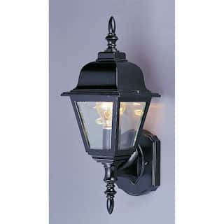 Volume Lighting 1-Light Black Outdoor Wall Mount