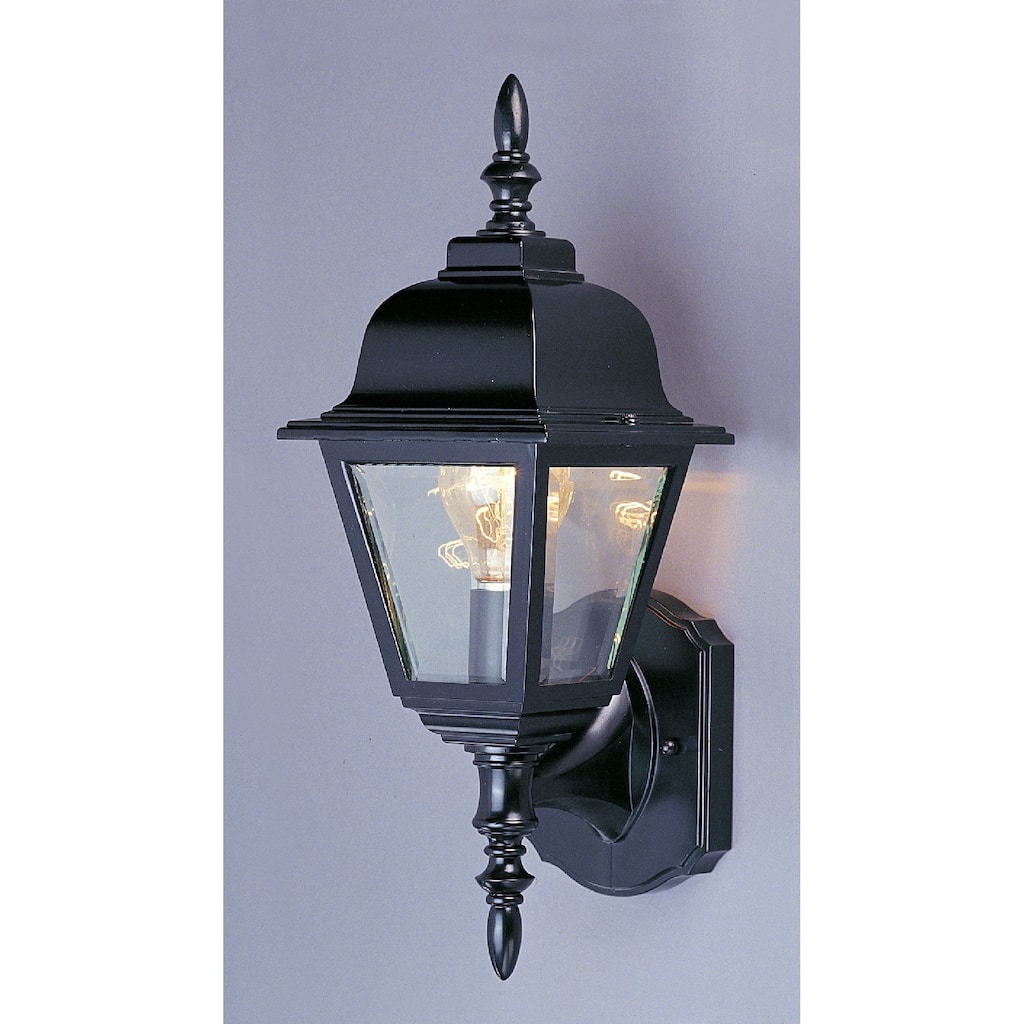 Volume Lighting 1-Light Black Outdoor Wall Mount