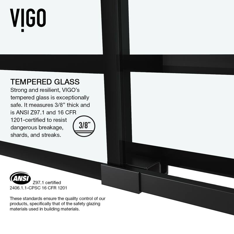 VIGO Elan Frameless Sliding Door