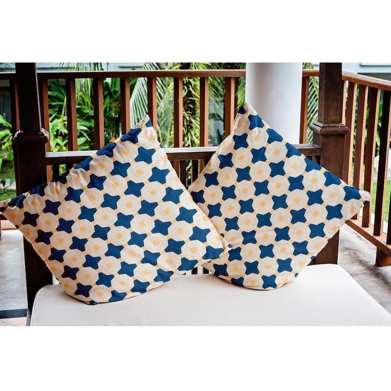Button Up Indoor/Outdoor Throw Pillow