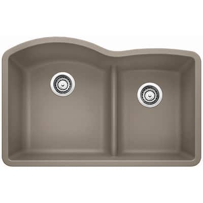 Blanco Diamond 1.75 Low Divide Undermount 441596 Truffle
