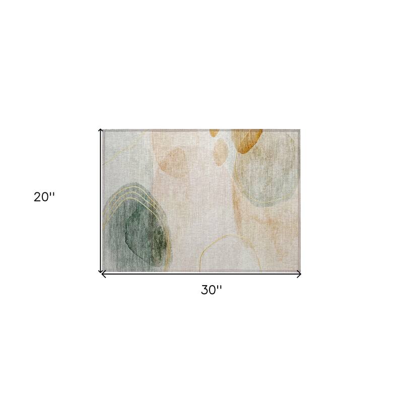 Belu Artistic Abstract Weather Resistant Timeless Fusion Outdoor Rug