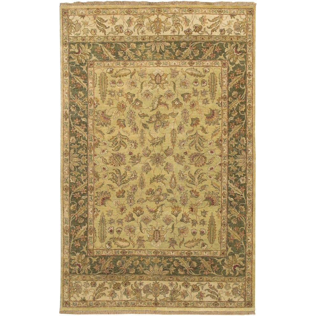 Hand-knotted New Zealand Wool Area Rug - 3' 9" x 5' 9"