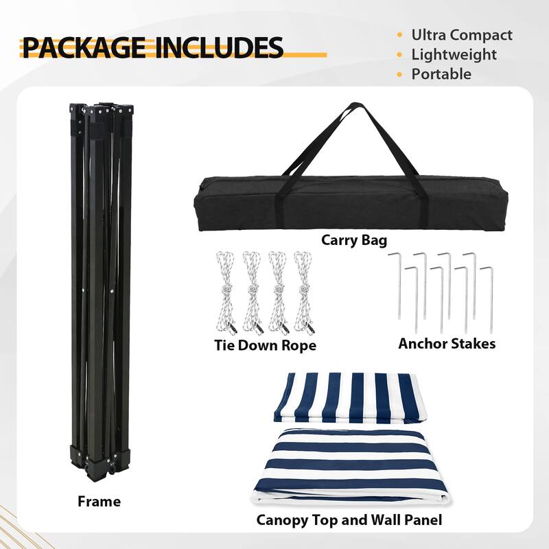 EAGLE PEAK Flex Compact 4x4 Pop-up Canopy Changing Room, Portable Privacy Dressing Room