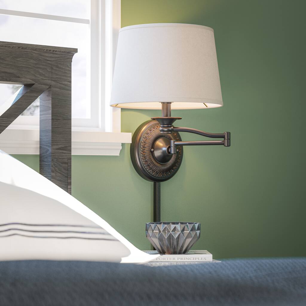 Pedara Copper Bronze Wall Swing Arm Lamp