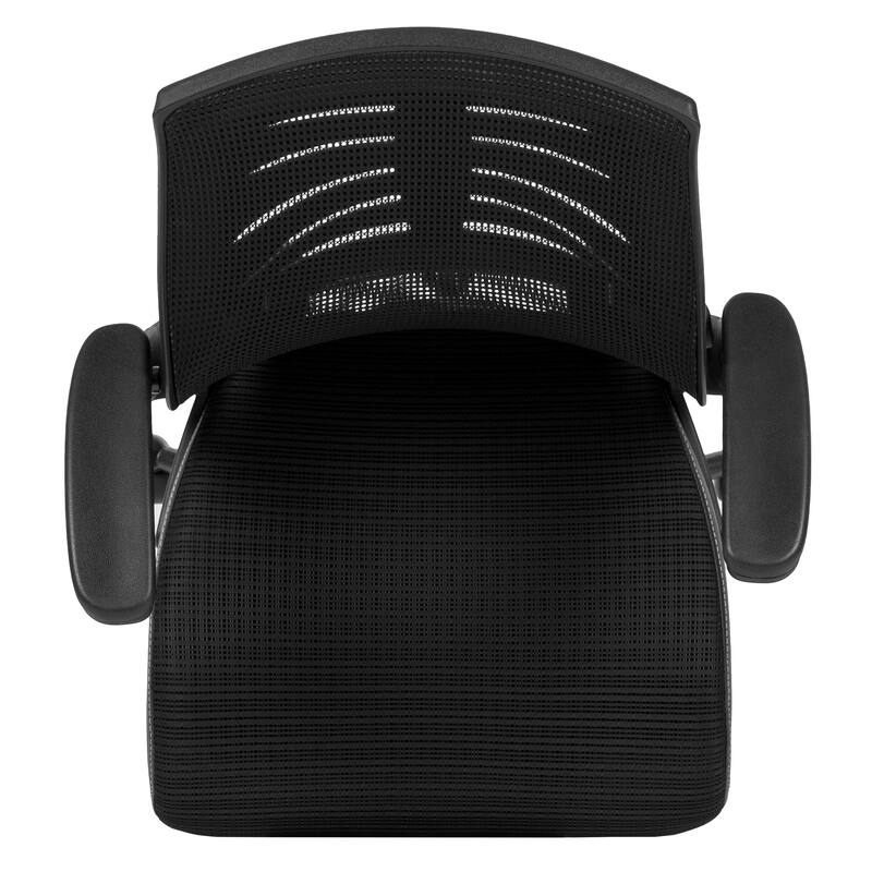 High Back Mesh Spine-Back Ergonomic Drafting Chair with Adjustable Foot Ring and Adjustable Flip-Up Arms
