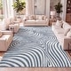 preview thumbnail 70 of 105, JONATHAN Y Nordby Abstract Groovy Striped Area Rug