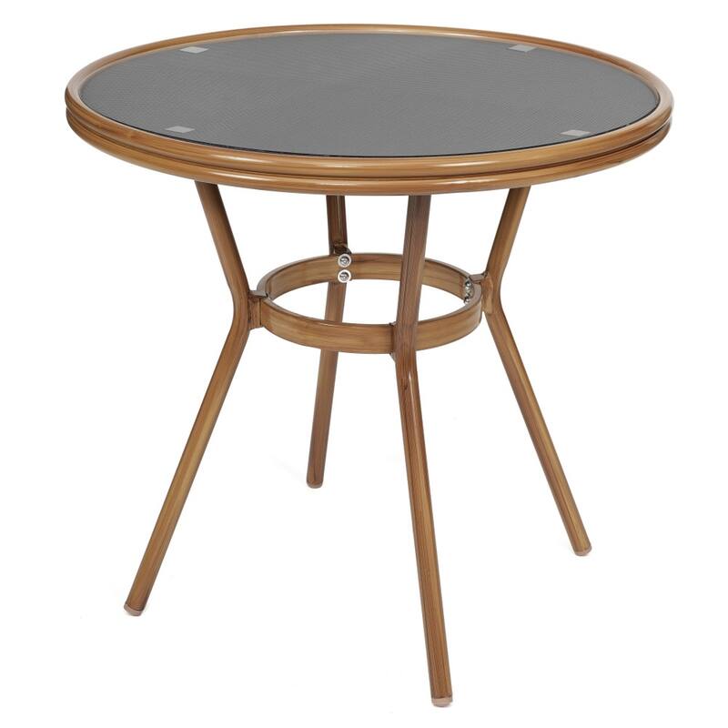 Bistro Table & 4-Chair Set with Metal Frames