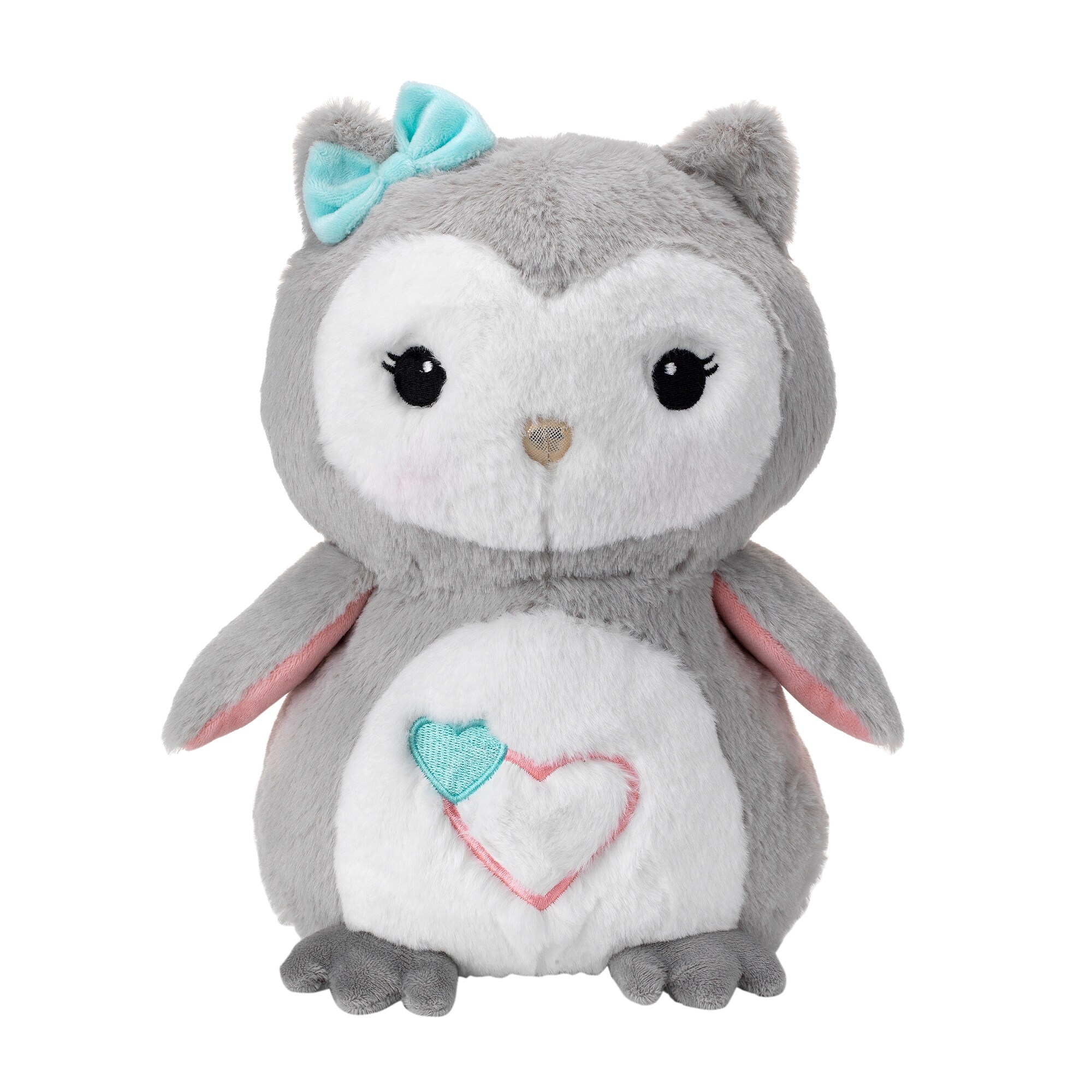 Shop Lambs Ivy Sweet Owl Dreams Gray White Plush Stuffed Animal