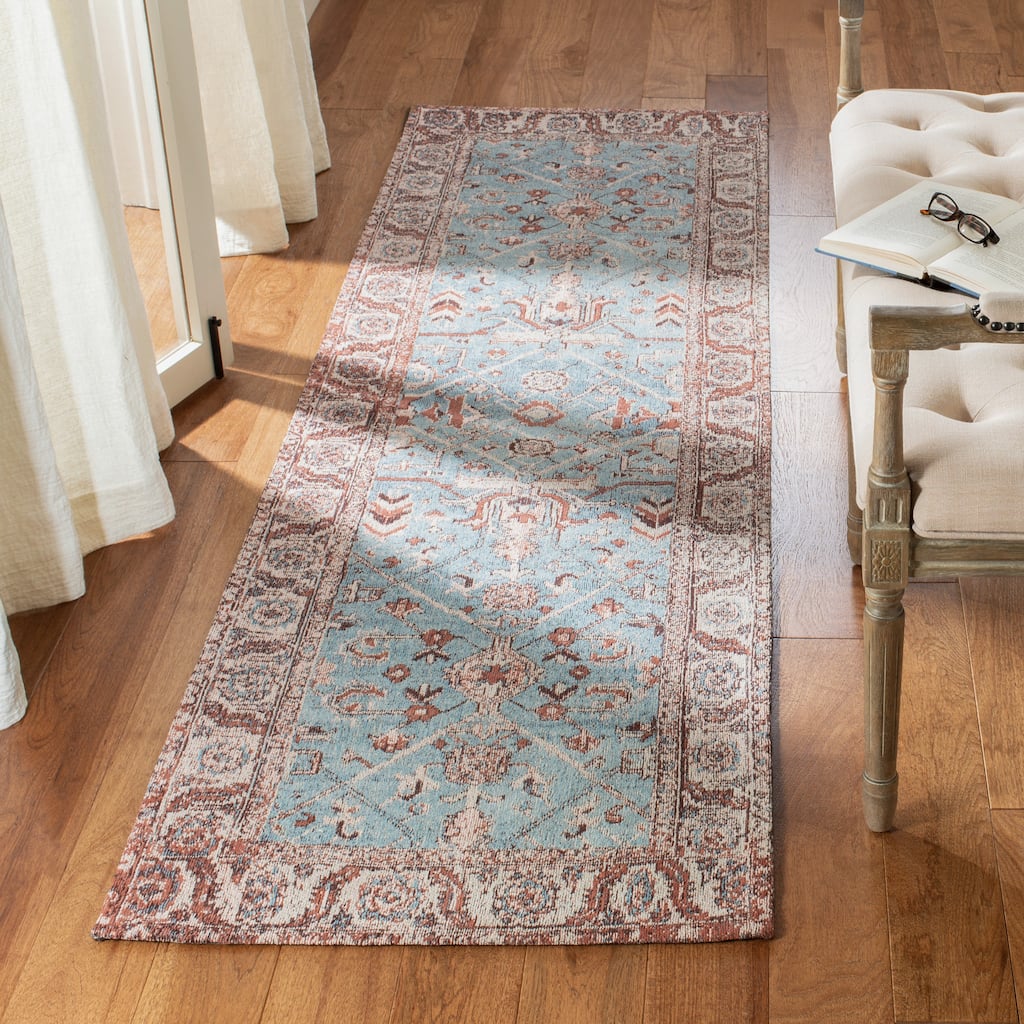 SAFAVIEH Classic Vintage Boho Loeke Distressed Oriental Cotton Rug