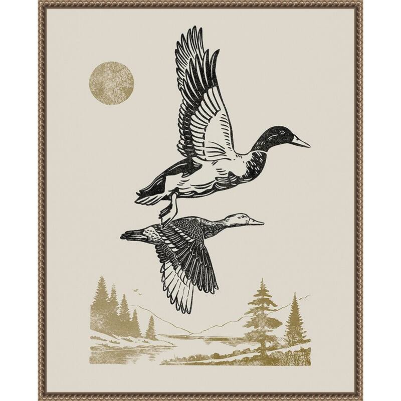 Lake Meditation No. 50 by Victoria Barnes Framed Canvas Wall Art Print