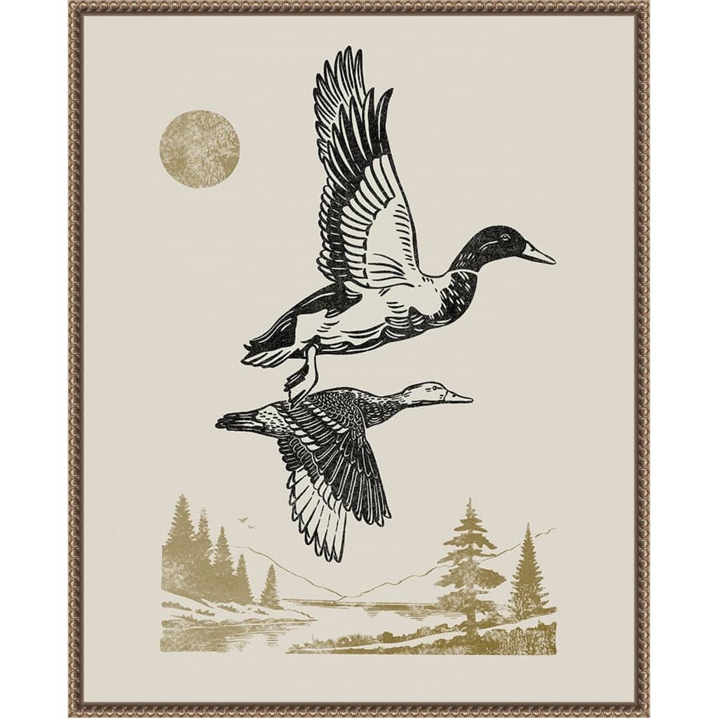 Lake Meditation No. 50 by Victoria Barnes Framed Canvas Wall Art Print