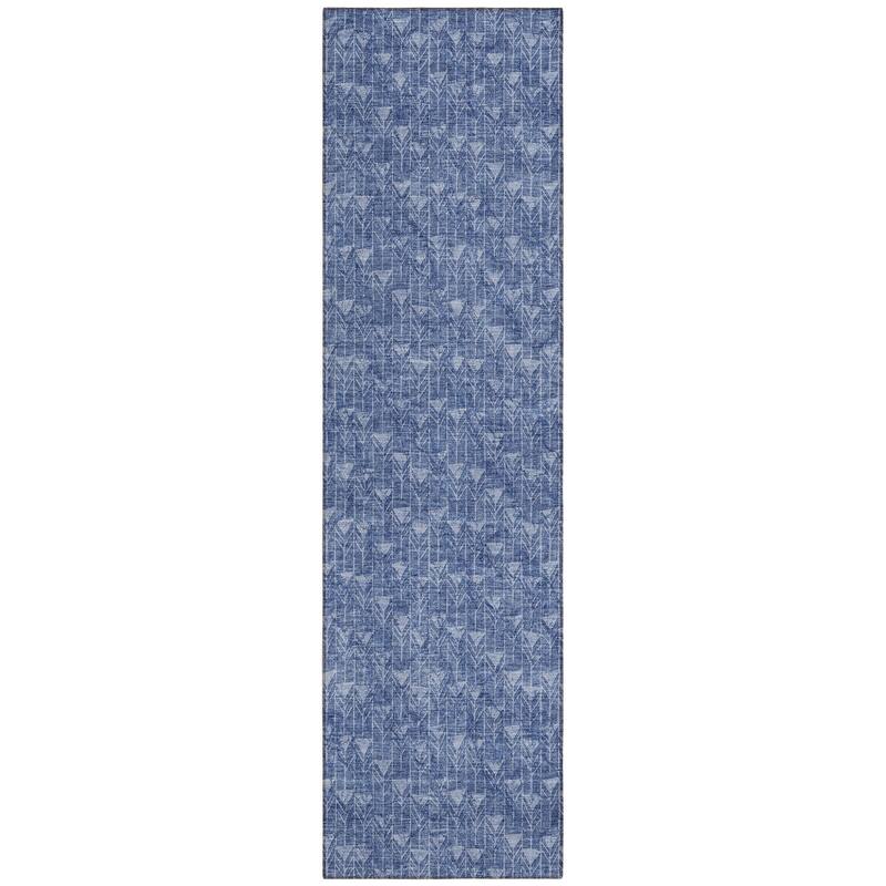 Alfiri Sleek Geometric Weather Resistant Timeless Fusion Outdoor Rug