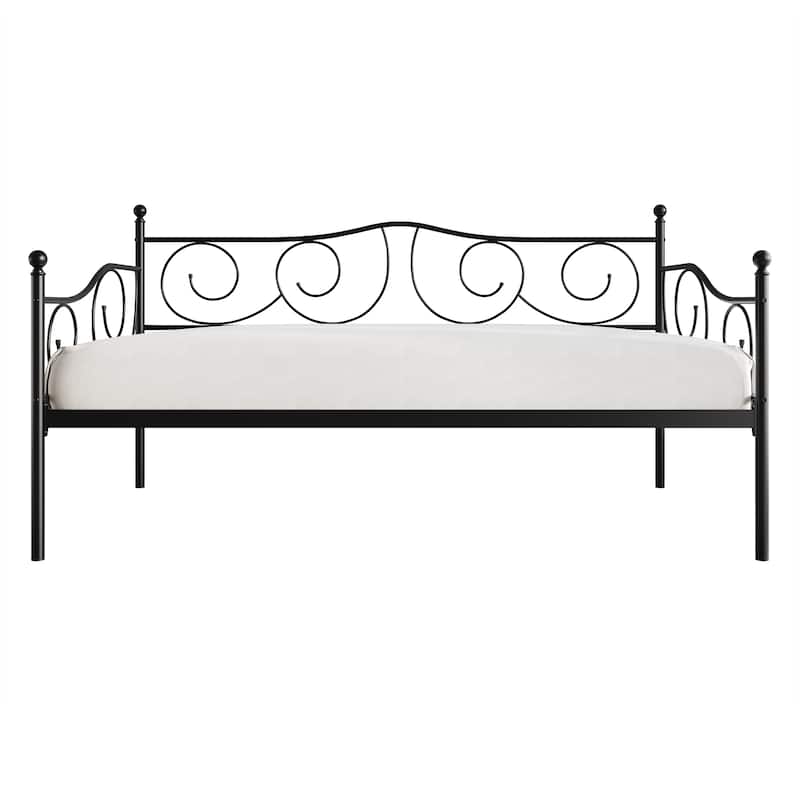 CraftPorch Contemporary Twin Size Metal Daybed - Black