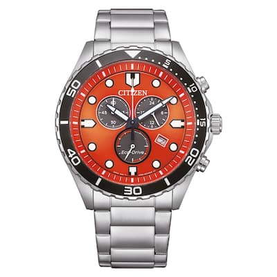 Citizen Men's Eco-Drive Orange Dial Watch - AT2560-84X - 6 (36)