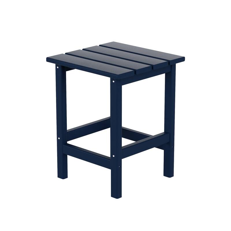 POLYTRENDS Laguna HDPE Eco-Friendly Outdoor Square Patio Side Table