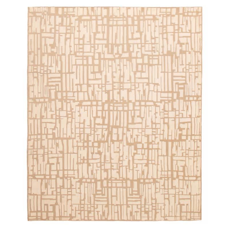 ECARPETGALLERY Hand-knotted Tangier Cream Wool Rug - 7'11 x 9'9 - Cream - 7'11 x 9'9