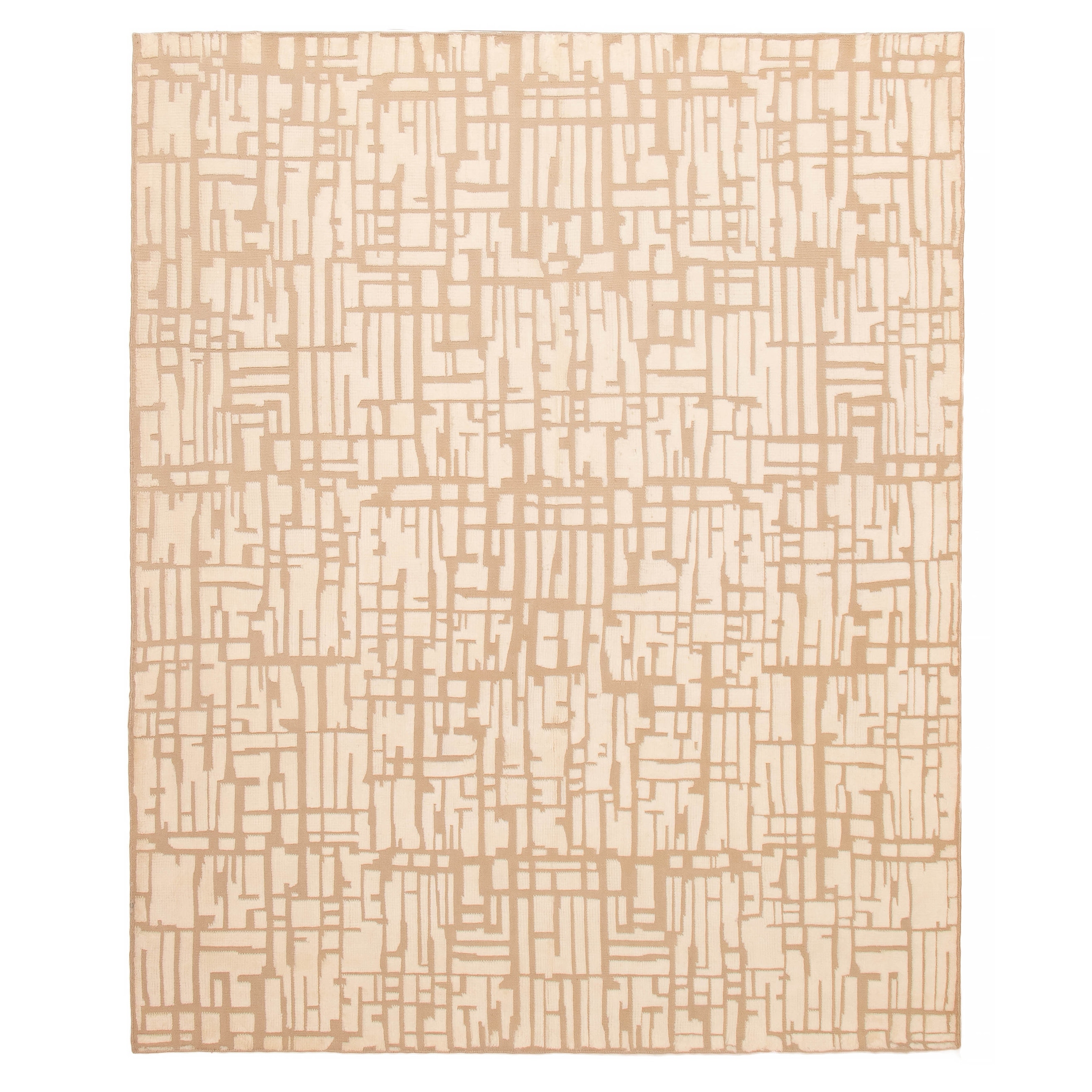 ECARPETGALLERY Hand-knotted Tangier Cream Wool Rug - 7'11 x 9'9