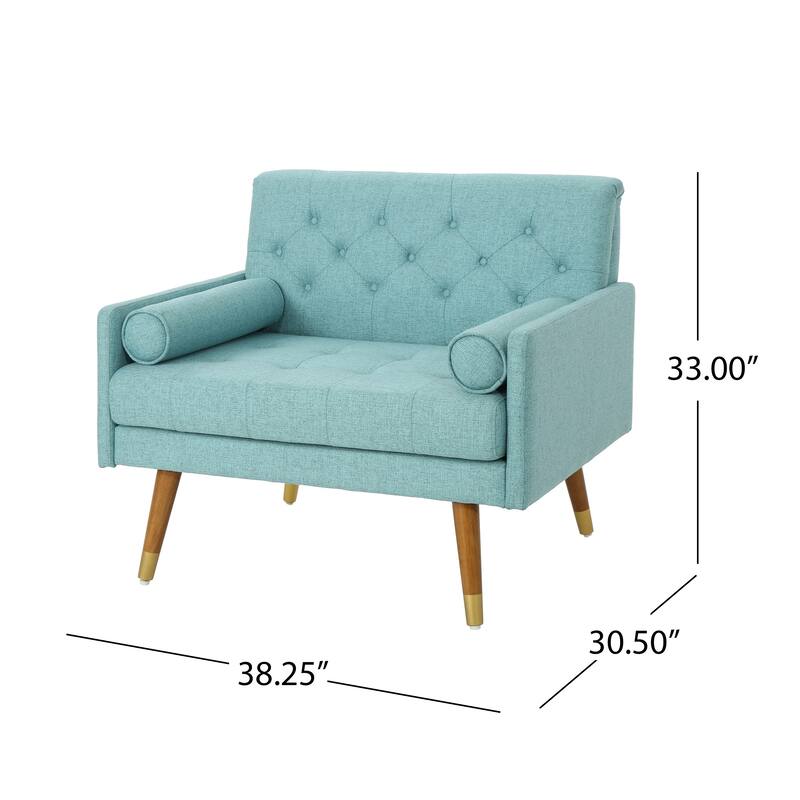 Merax Fabric Mid-Century Modern Club Chair