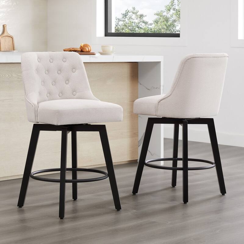 Chris 26 inch Swivel Counter Height Bar Stool Set