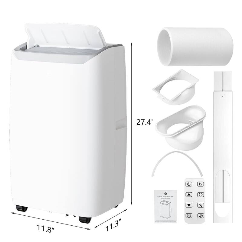 Portable Air Conditioner - Cools Rooms up to 550 Sq.ft, Quiet Operation, Air Conditioner whit LED Display, Remote Control