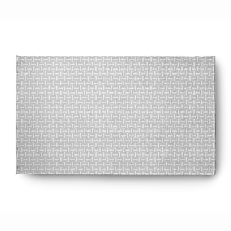 Woven Stitch Soft Chenille Rug - 3' x 5' - Pale Grey