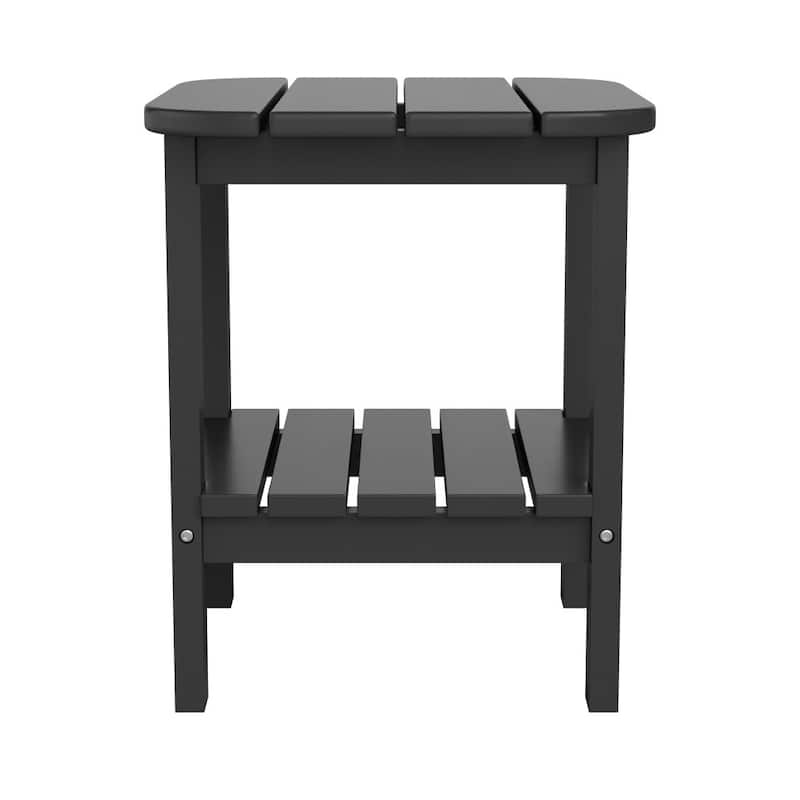 Commercial Grade All-Weather Adirondack Style Patio Side Table