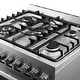 preview thumbnail 11 of 12, Cosmo 30 in. 5.0 cu. ft. Single Oven Gas Range with 5 Burner Cooktop and Heavy Duty Cast Iron Grates in Stainless Steel