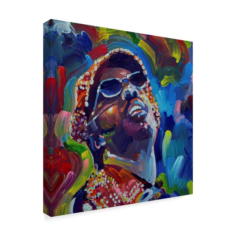 Howie Green 'Stevie Wonder' Canvas Art