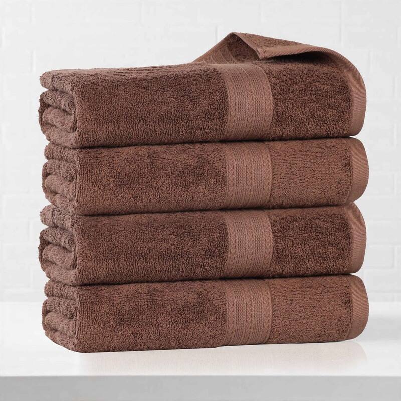 Eco-Friendly Sustainable Cotton Bath Towel by Superior (Set of 4)