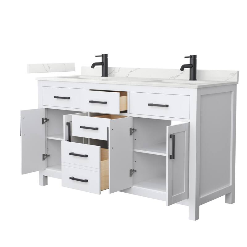 Wyndham Collection WCG2424-60D-QTZ-UNSMXX Beckett 60" Free Standing