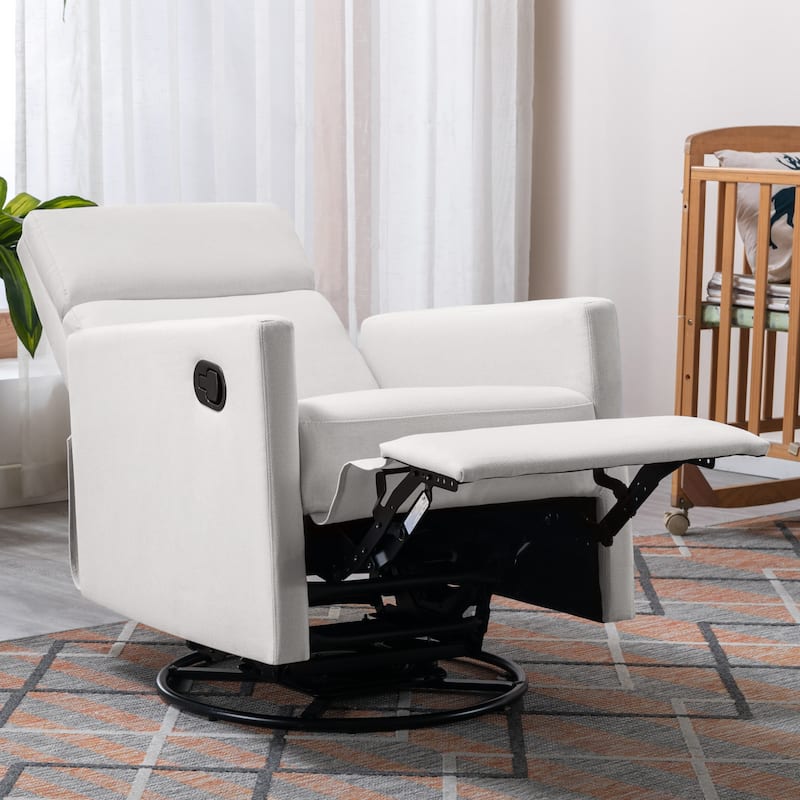Modern Upholstered Rocker Nursery Chair - 25.50 x 33.00 x 37.50