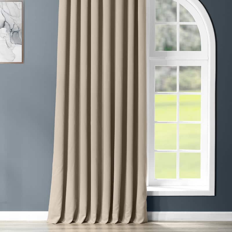 Exclusive Fabrics Extra Wide Room Darkening Grommet 96-inch Curtain (1 Panel)