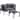 Zenova 2/3 Piece Aluminum Patio furniture Set , Outdoor Sectional Sofa