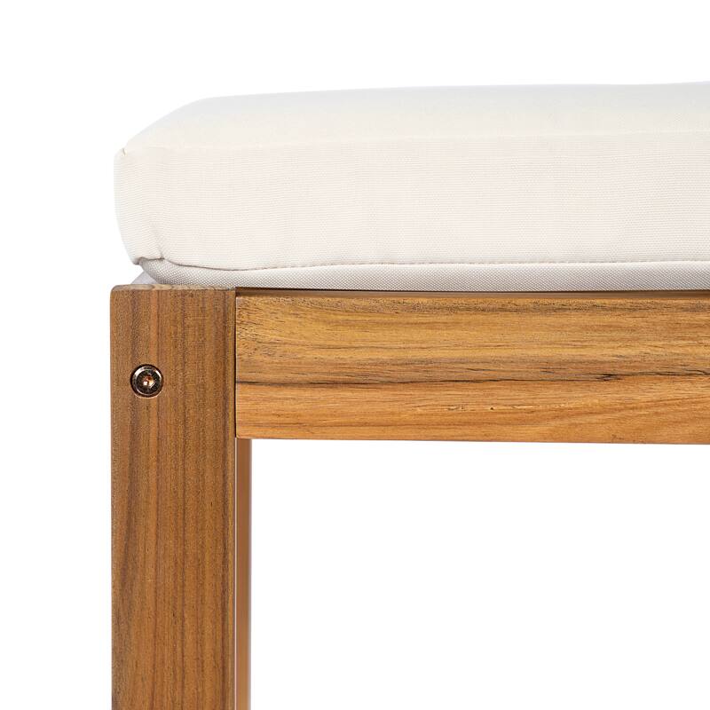 Christopher Knight Home - 7-Piece Outdoor Acacia Wood Dining Set with Sculpted Back Chairs & 71" Expandable Dining Table