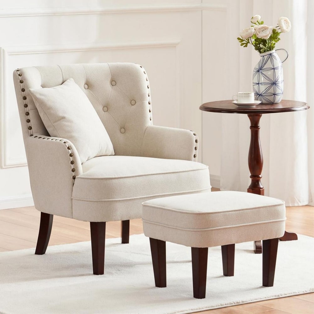 Beige deals accent chairs
