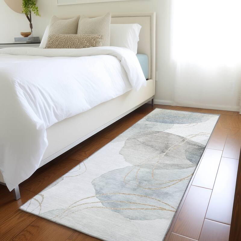 Bax Artistic Abstract Weather Resistant Sleek Contemporary Outdoor Rug