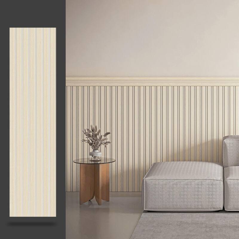 Art3d Decorative PS Wall Panel Kit with Trim, 12 Panels & 4 Edge Strips - N/A