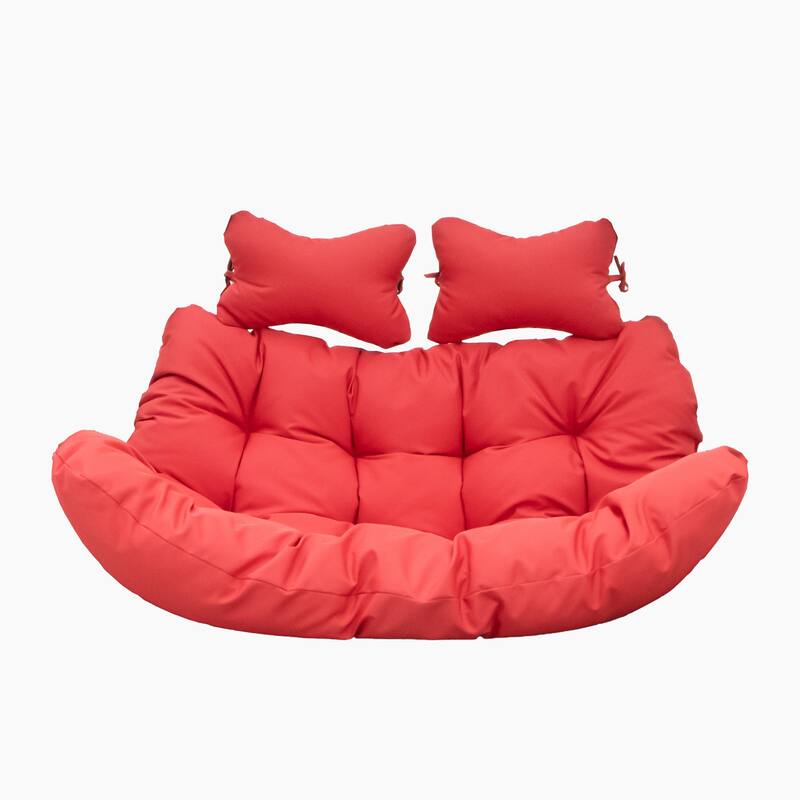 Egg Swing Chair Cushion Durable Weather Resistant Polyester Fits 2 People by LeisureMod
