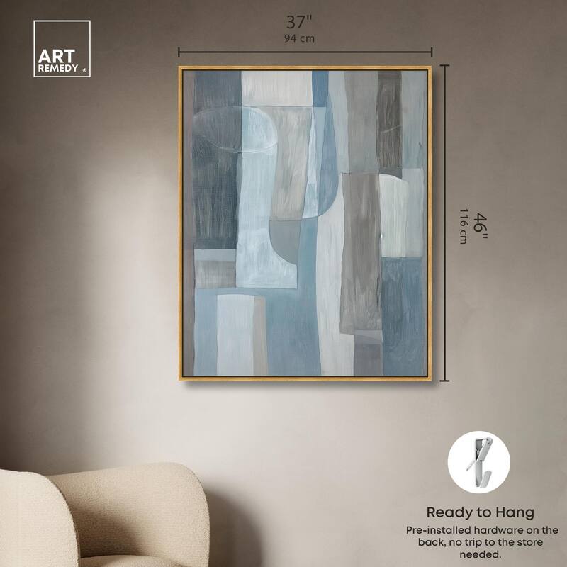 Tessellated Tones III Canvas by Art Remedy