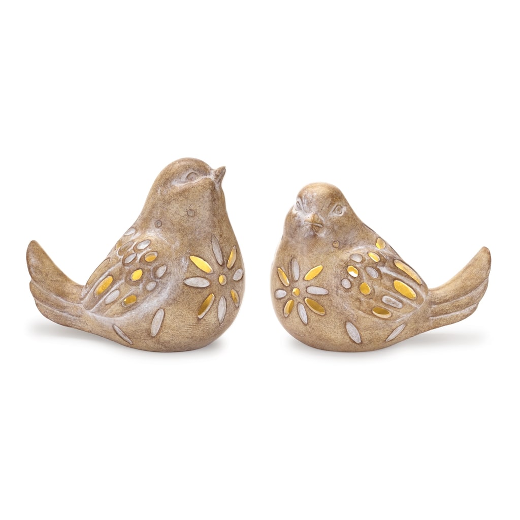 LED Bird Figurine (Set of 2)