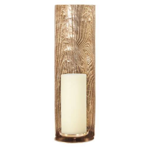 Shop Howard Elliott Textured Gold Candle Pillar Holder 24 Tall Aluminum Candleholder Overstock 16414290