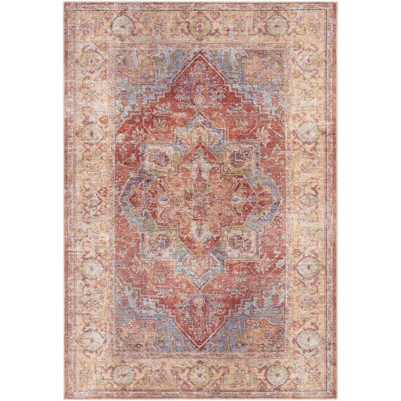 Livabliss Tala Vintage Machine Washable Area Rug