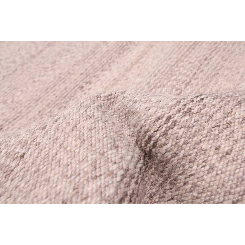 ECARPETGALLERY Flat-Weave Nevada Grey Wool Kilim - 5'2 x 7'9