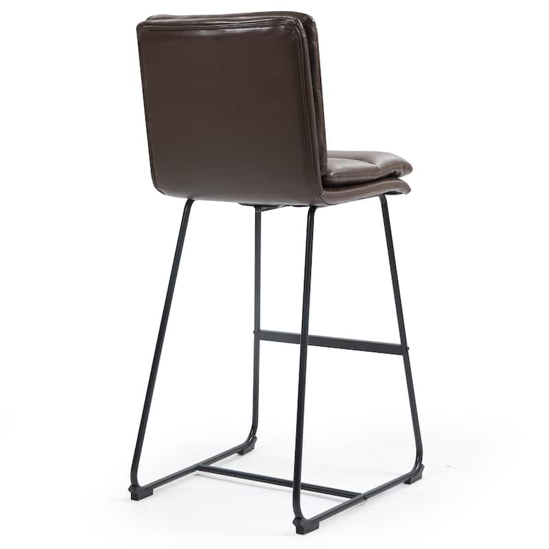 Set of 2 Aulani Upholstered Metal Frame Bar Stool