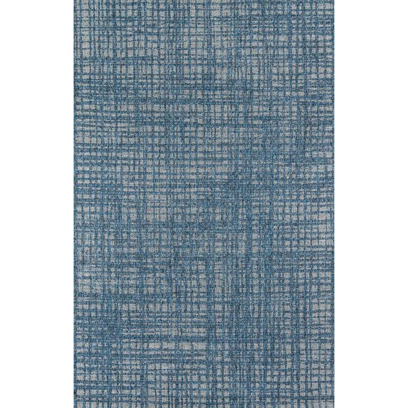 ECARPETGALLERY Machine Woven Nayah Indoor/Outdoor Area Rug - Blue - 6'7 x 9'6 - Rectangle