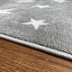preview thumbnail 4 of 18, Kids Rug with Stars for Nursery Starry Sky in grey, pink and green