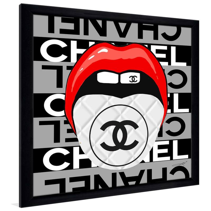 "Chanel Tongue" by Jodi Print on Acrylic