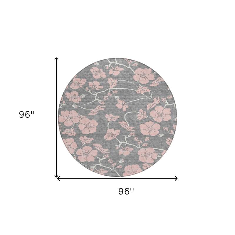 HomeRoots Floral Transitional Rectangle Outdoor Rug
